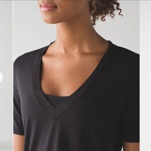 Lululemon Athletica Black Tee Size 8?